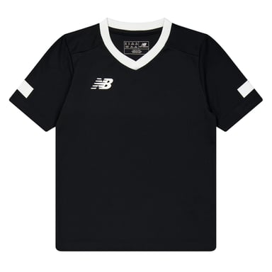 New Balance - T-Shirt für Herren/Damen Unisex, V-Ausschnitt, Athletisch, Regulär (Schwarz)