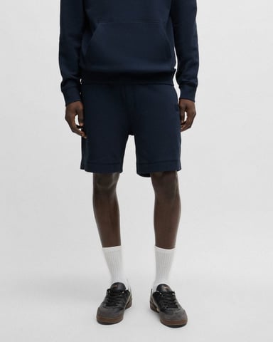 BOSS Orange Sewalk Herren Baumwoll-Terry Shorts mit Logo-Patch