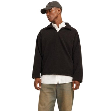 Jack And Jones - Sweatshirt für Herren, Teddy-Stoff, Langärmlig (Schokolade)