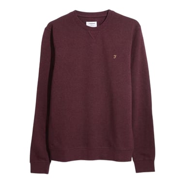 Farah - Sweatshirt für Herren, Rundhalsausschnitt, Bio-Baumwolle (Rot)