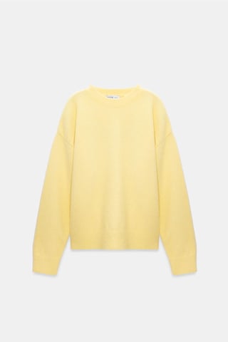 Damen Pullover mit Rundhalsausschnitt aus Rippstrick