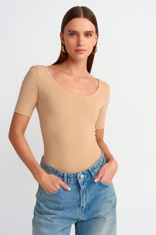 Damen Slim Fit Baumwolljersey-Overall