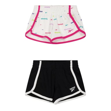 Reebok - Shorts für Mädchen (2er-Pack) (Weiß/Schwarz)