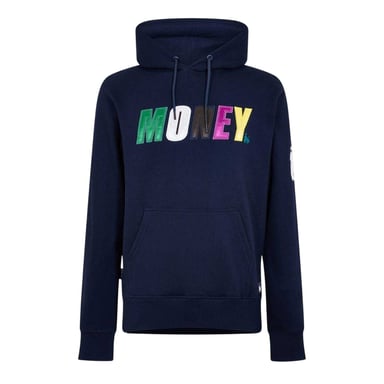 Money - Kapuzenpullover für Herren, Satin, Langärmlig (Marine)