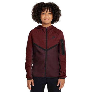 Nike - Hoodie mit durchgehendem Reißverschluss für Kinder, Fleece (Burgunderrot)