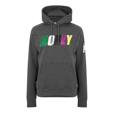 Money - Kapuzenpullover für Herren, Satin, Langärmlig (Holzkohle)