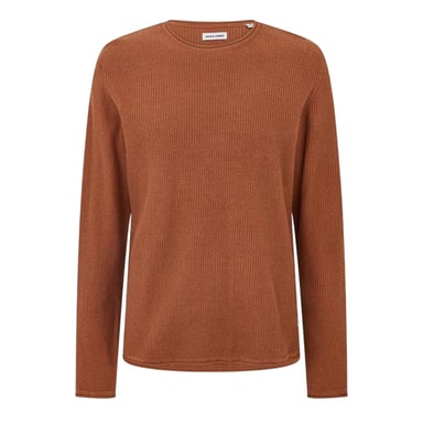 Jack And Jones - Sweatshirt für Herren, Rundhalsausschnitt, Jerseyware, Regulär (Mokkakuchen Braun)