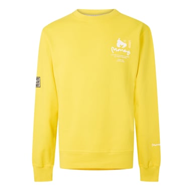 Money - "Copyright" Sweatshirt für Herren, Rundhalsausschnitt (Gelb)