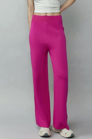 Strick-Pull-On-Hosen mit Struktur