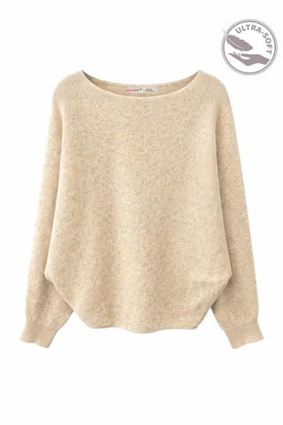 Oversized Bootneck Rippstrickpullover