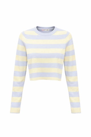 Gestreifter Strickpullover