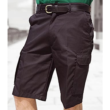 Warrior Herren Arbeitsshorts / Cargo-Shorts (Schwarz)