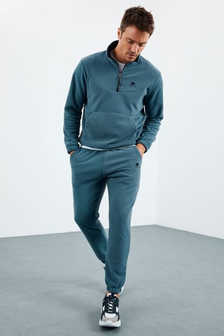 Herren Polyester Sweatshirt- und Hosen-Set