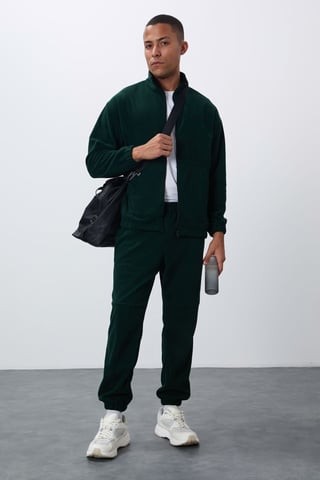 Herren Sweatshirt- und Hosen-Set aus Polyester