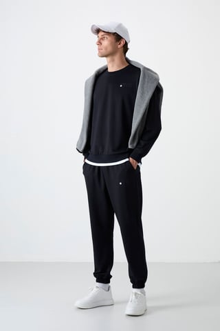 Herren Oversized Sweatshirt- und Hosen-Set