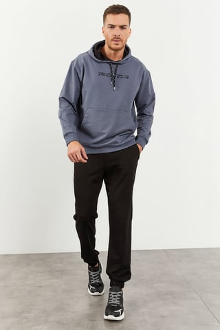 Übergröße Kapuzensweatshirt und Hose Set