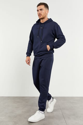 Übergroßer Kapuzenpullover mit Hose Set