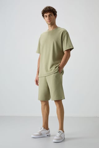 Übergrößen T-Shirt und Shorts Set