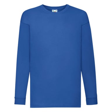 Fruit of the Loom - "Valueweight" T-Shirt für Kinder Langärmlig (Königsblau)