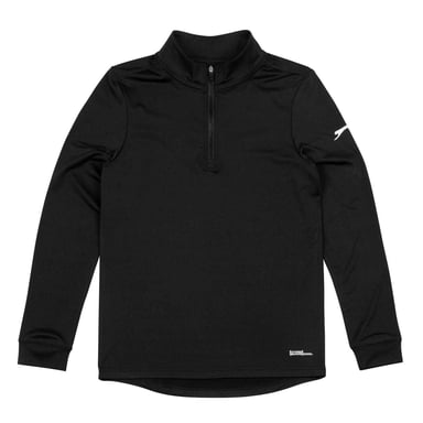 Slazenger - Pullover für Kinder, mit kurzem Reißverschluss (Schwarz)