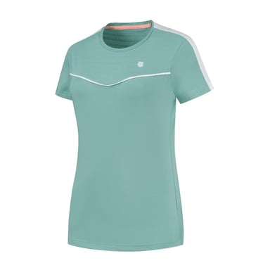 K-Swiss - "Hypercourt" T-Shirt für Damen, Rundhalsausschnitt (Blau)
