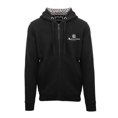 Aquascutum - "Active" Hoodie mit durchgehendem Reißverschluss für Herren (Schwarz)