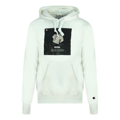 Champion - Kapuzenpullover für Herren, Logo (Weiß)