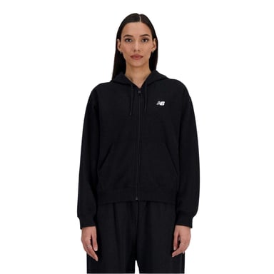 New Balance - Hoodie mit durchgehendem Reißverschluss für Damen (Schwarz)
