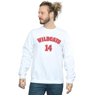 Disney - "High School Musical The Musical Wildcats 14" Sweatshirt für Herren (Weiß)