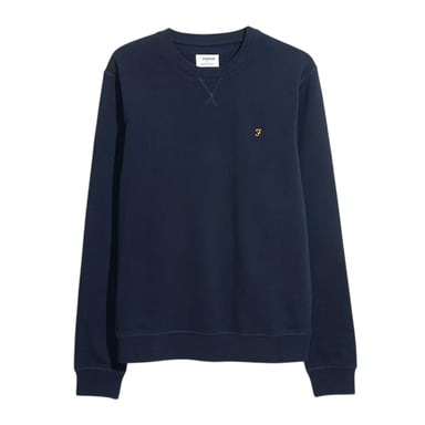 Farah - Sweatshirt für Herren, Rundhalsausschnitt, Bio-Baumwolle (wahres Marienblau)