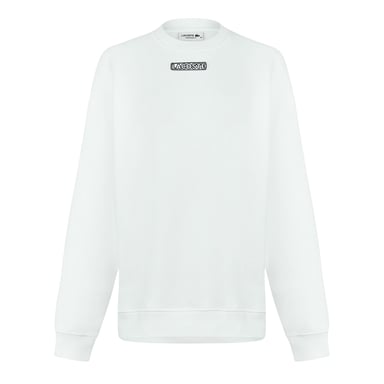 Lacoste - Sweatshirt für Damen, Rundhalsausschnitt, Regulär, Langärmlig (Weiß)