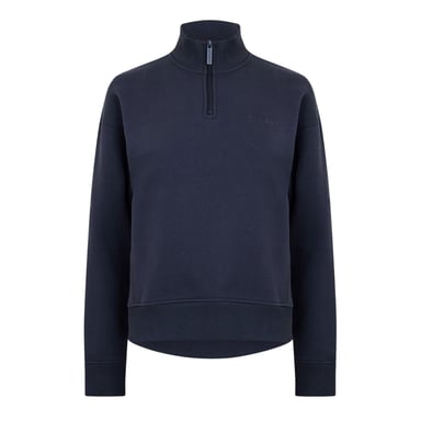 USA Pro - Sweatshirt für Damen, mit kurzem Reißverschluss (Holzkohle)