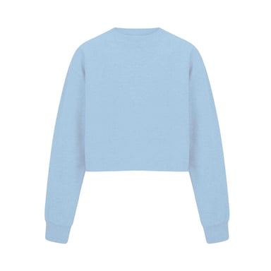 Miso - Kurzes Sweatshirt für Damen, leger (Blau)