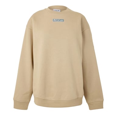 Lacoste - Sweatshirt für Damen, Rundhalsausschnitt, Regulär, Langärmlig (Beige)