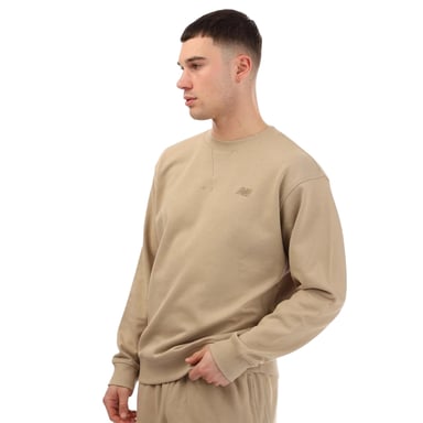 New Balance - Sweatshirt für Herren, Rundhalsausschnitt, Sweatshirt-Stoff (Steinfarben)
