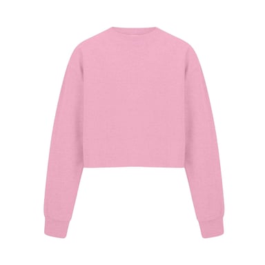 Miso - Kurzes Sweatshirt für Damen, leger (Pink)