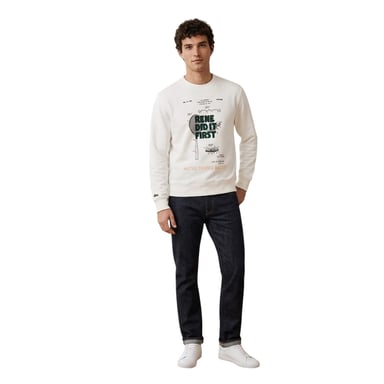 Lacoste - Sweatshirt für Herren, Piqué (Cremefarbe)