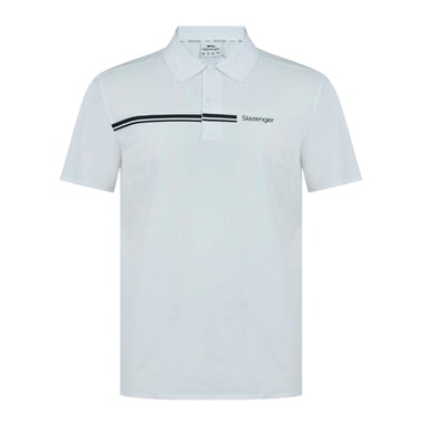 Slazenger - Poloshirt für Herren, Polyester, Emblem (Weiß)