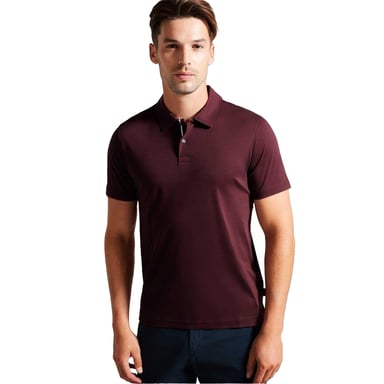 Ted Baker - "Zeiter" Poloshirt für Herren, Baumwolle (Weinrot)