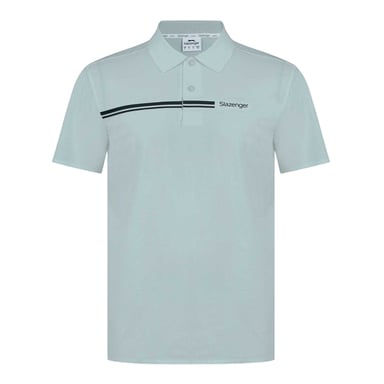 Slazenger - Poloshirt für Herren, Polyester, Emblem (Grau)
