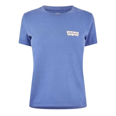 Levis - "Perfect" T-Shirt für Damen, Logo, Regulär (Küstenfjorde)