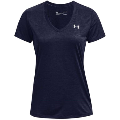 Under Armour - T-Shirt für Damen, V-Ausschnitt, lose Passform (Mitternachtsblau)
