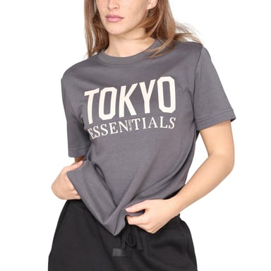 Blank Essentials - "Tokyo" T-Shirt für Damen (Holzkohle)