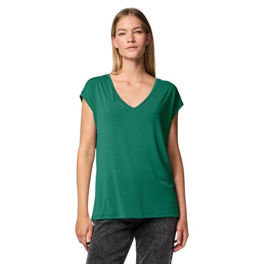Pieces - "Pckamala" T-Shirt für Damen, V-Ausschnitt, Jerseyware (Pfeffer-Grün)
