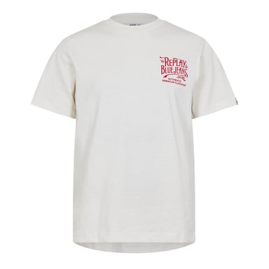 Replay - "Back Jeans" T-Shirt für Herren (Weiß)