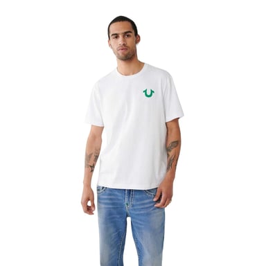 True Religion - "Heritage" T-Shirt für Herren (Aufgehelltes Weiß)