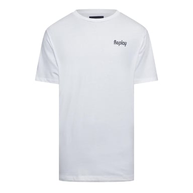 Replay - T-Shirt für Herren, Baumwolle, Regulär (Weiß)