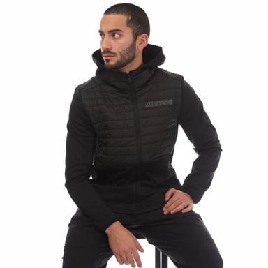 Mercier - "Dynamic" Hoodie mit durchgehendem Reißverschluss für Herren (Schwarz)