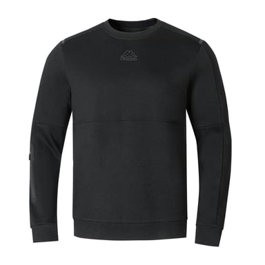 Kappa - Sweatshirt für Herren, Teddy-Stoff (Schwarz)