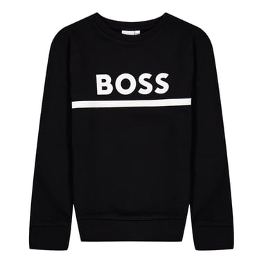 Boss - Sweatshirt für Kinder, Regulär (Schwarz)